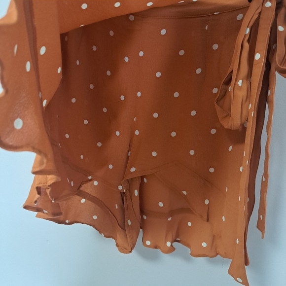 For Love And Lemons Natalia dot skort copper small - Picture 9 of 9